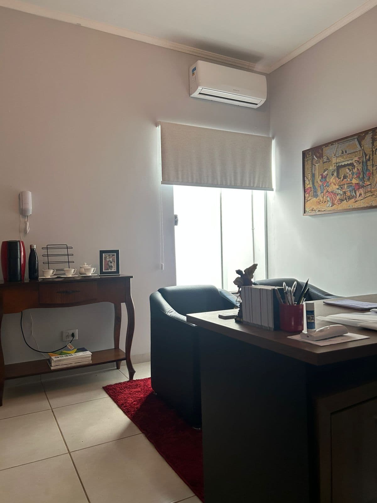 Sala reservada para atendimento individual de clientes